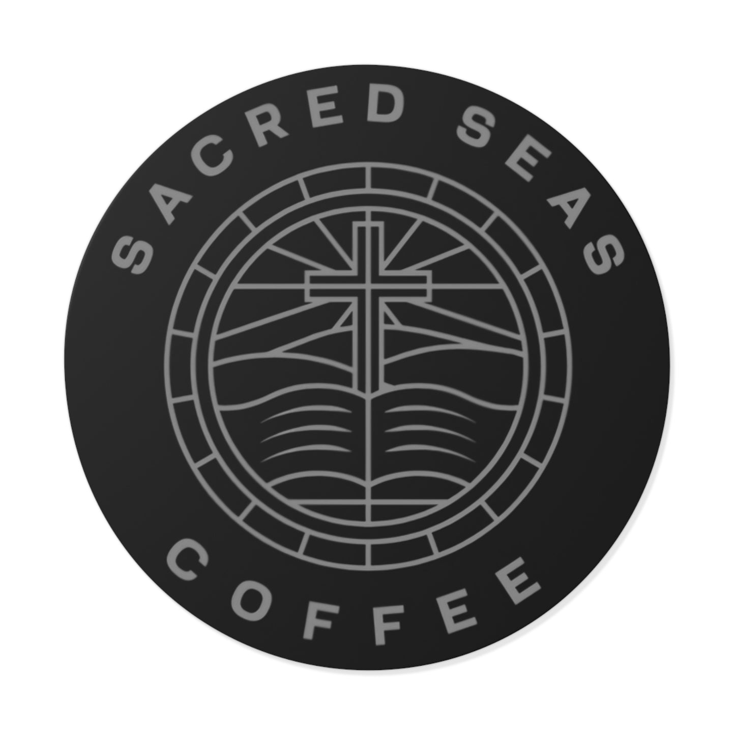 Sacred Seas Coffee Vinyl Stickers