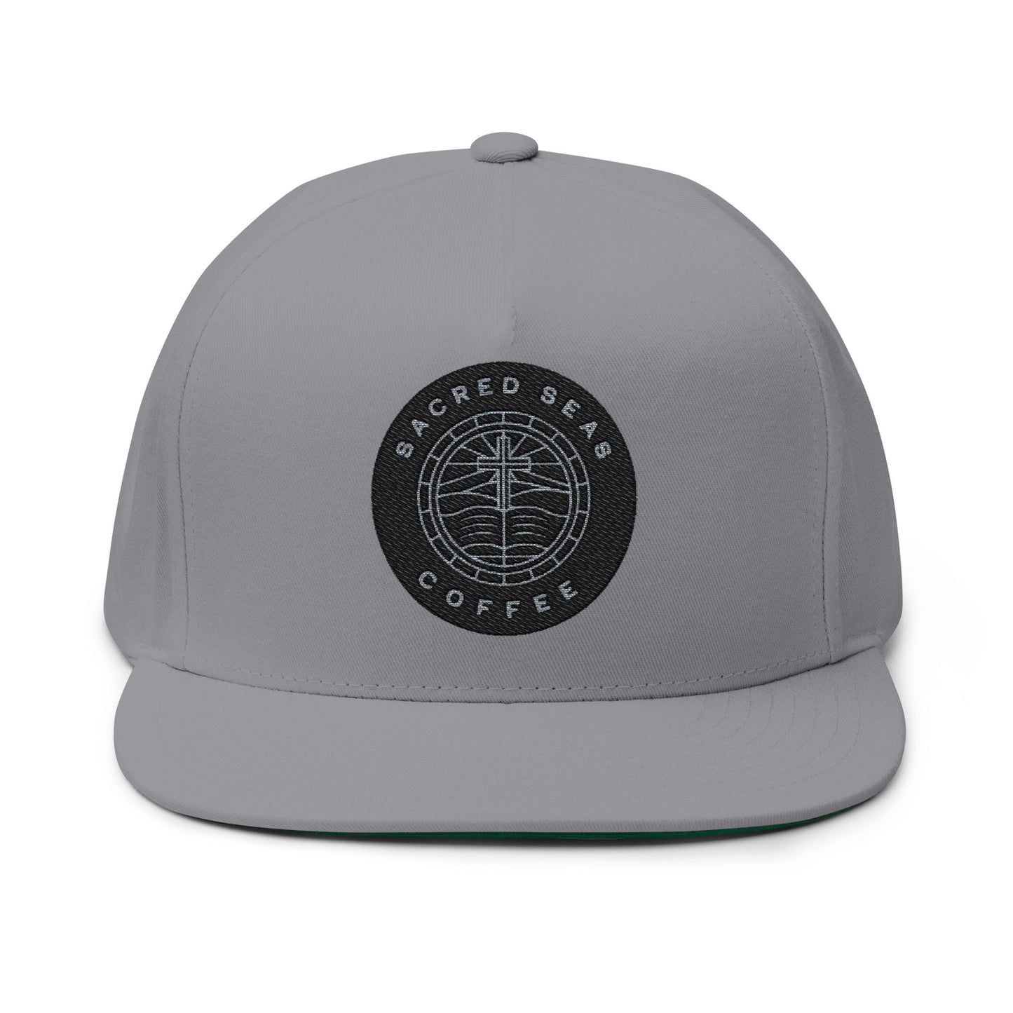 Embroidered Flat Bill Cap