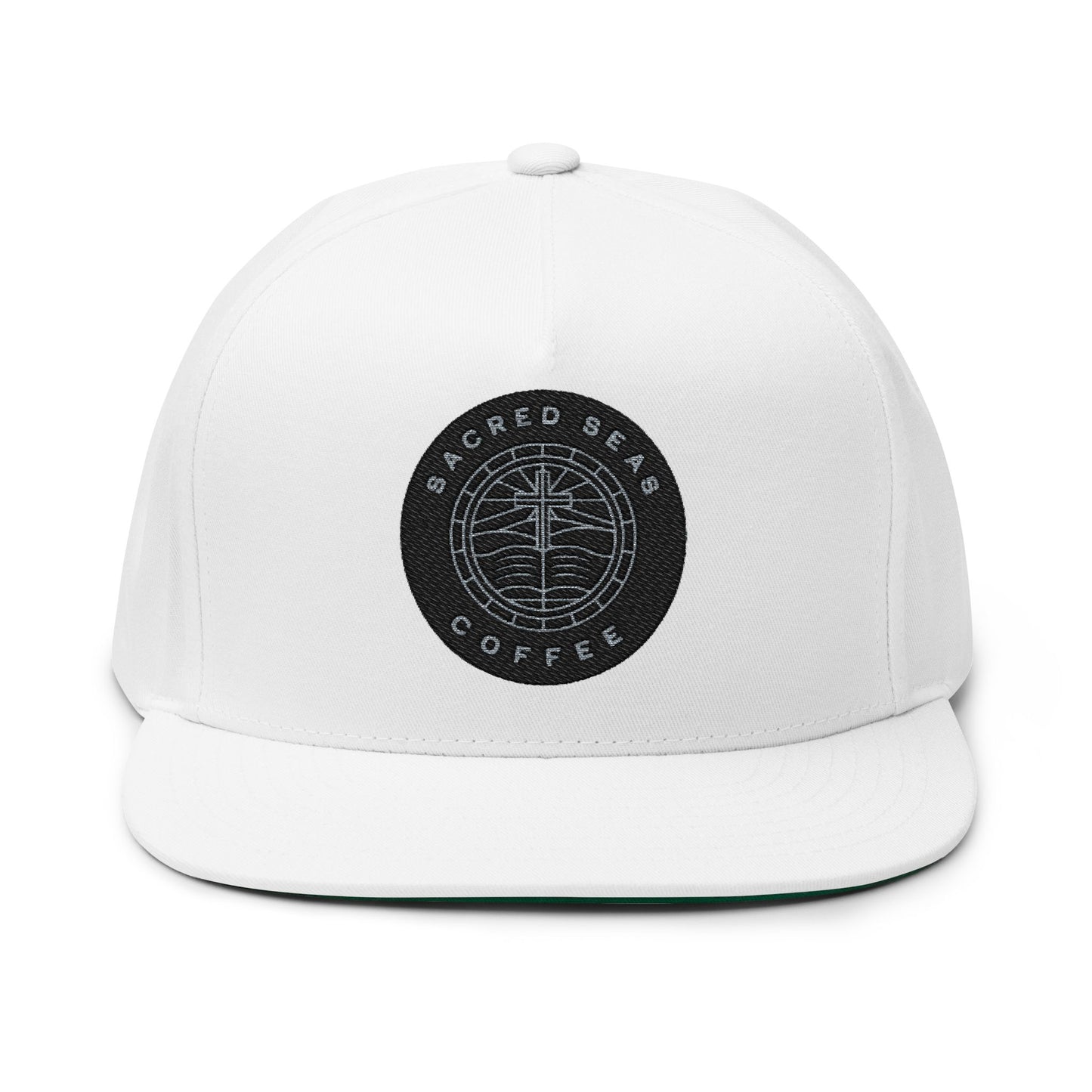 Embroidered Flat Bill Cap