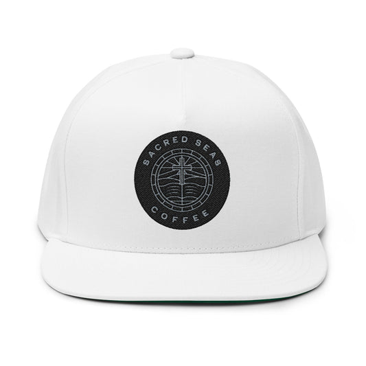 Embroidered Flat Bill Cap