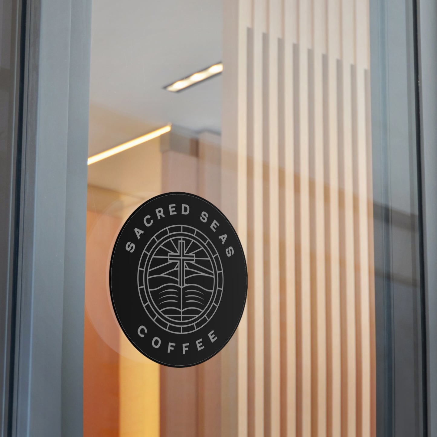 Sacred Seas Coffee Vinyl Stickers