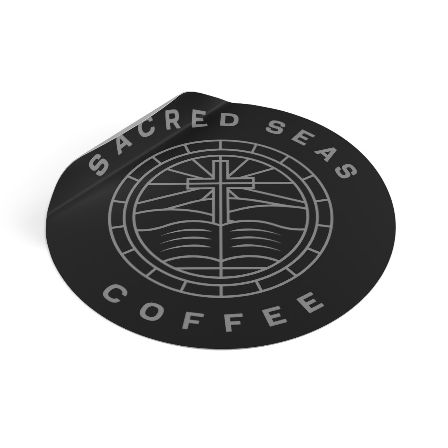 Sacred Seas Coffee Vinyl Stickers