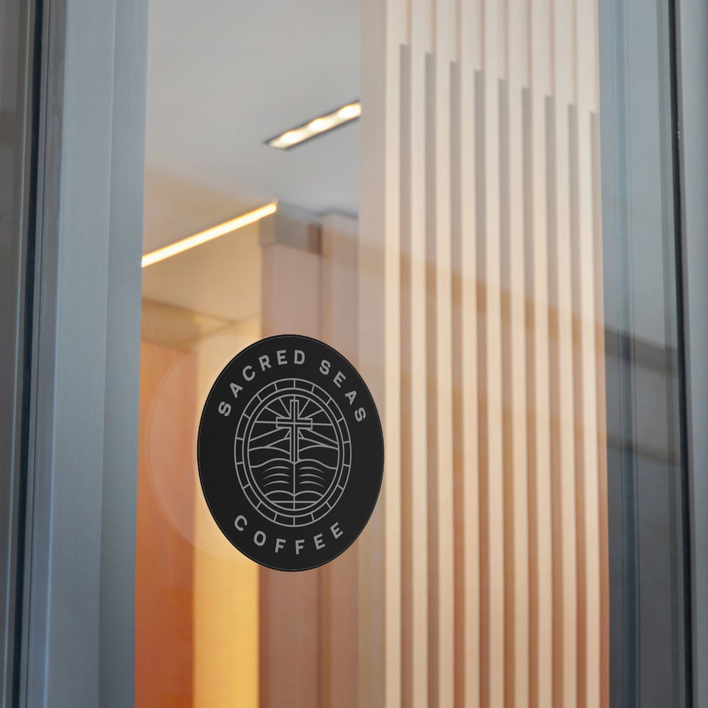 Sacred Seas Coffee Vinyl Stickers