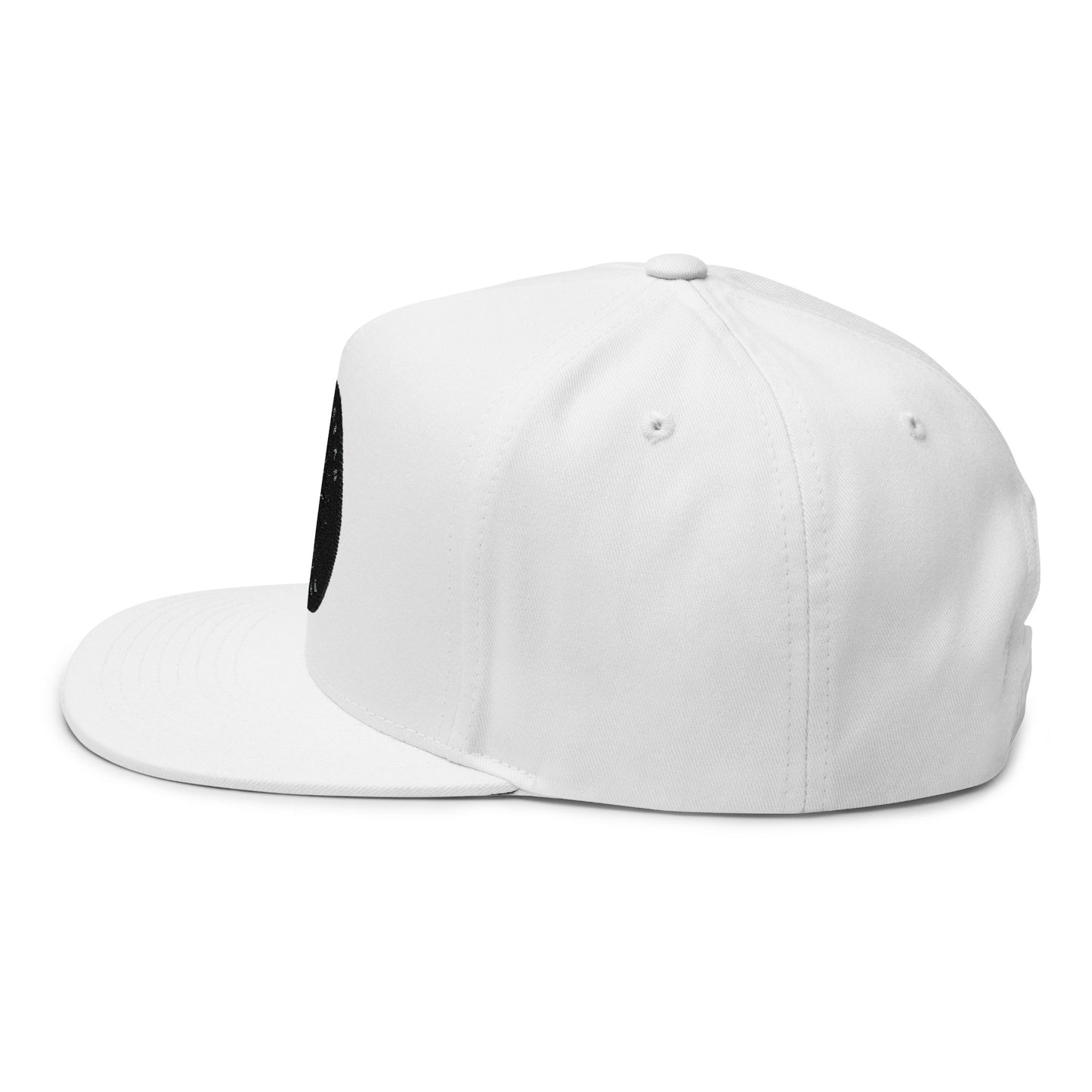 Embroidered Flat Bill Cap