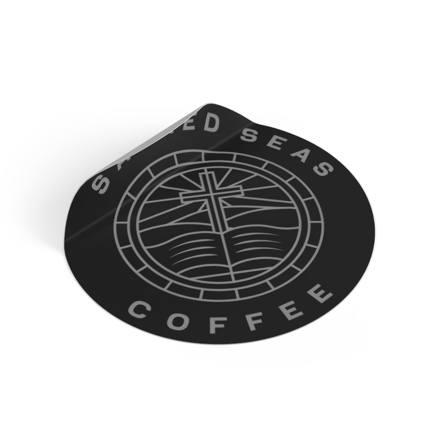 Sacred Seas Coffee Vinyl Stickers
