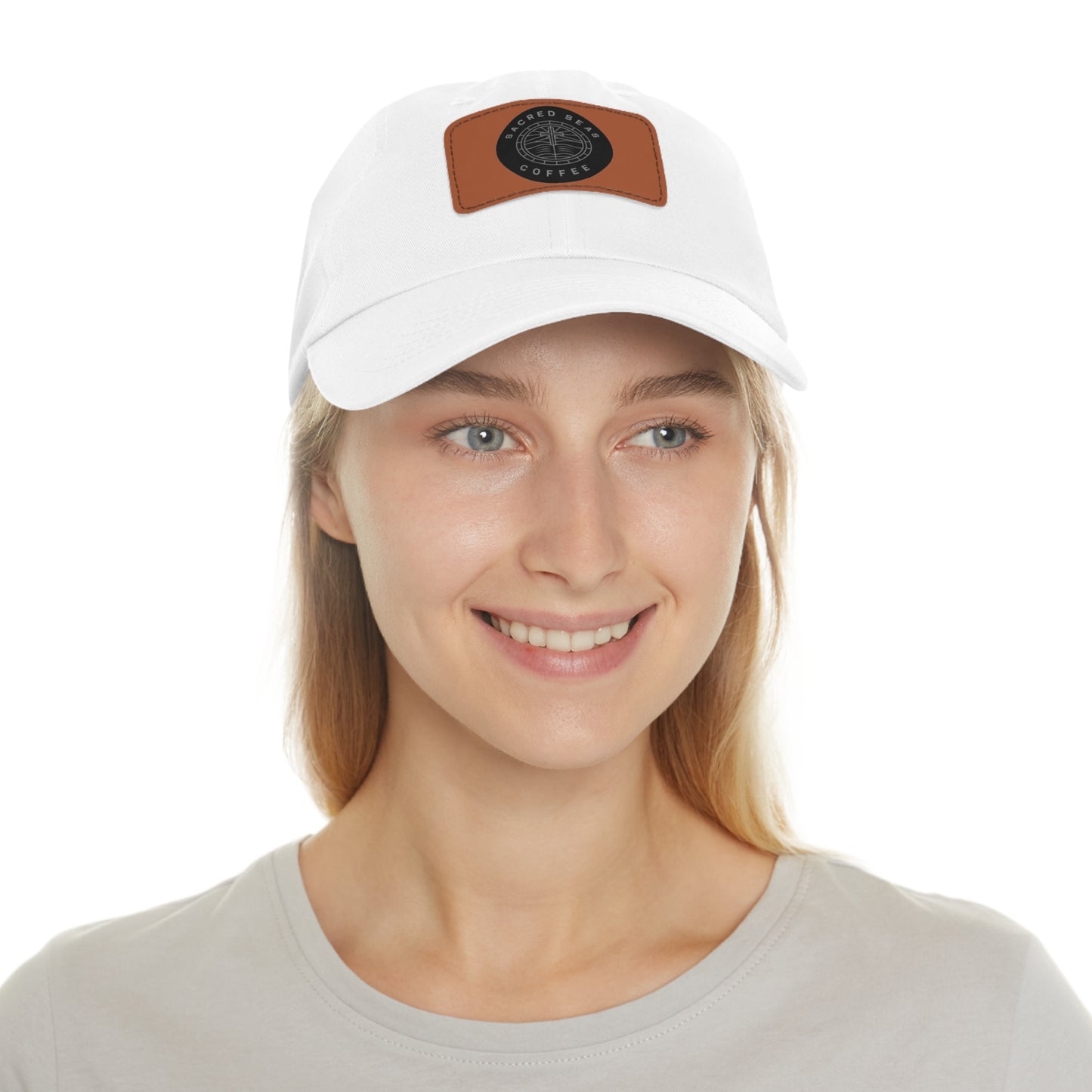 Stylish Hat with Leather Patch