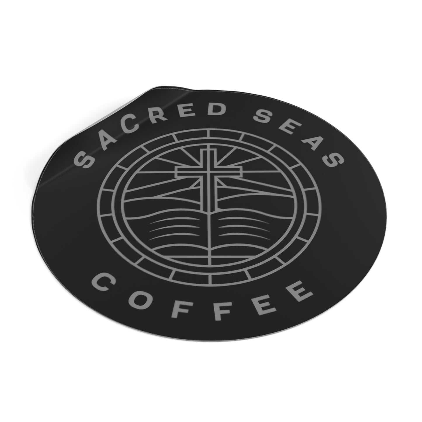 Sacred Seas Coffee Vinyl Stickers