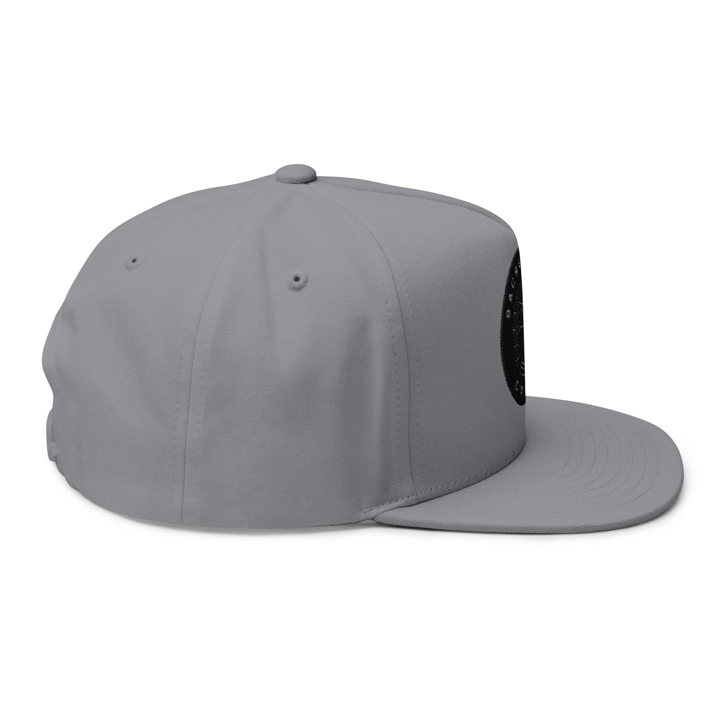 Embroidered Flat Bill Cap