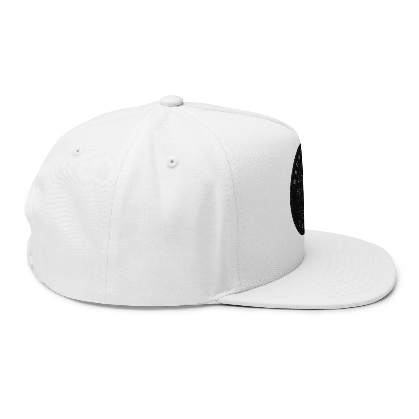 Embroidered Flat Bill Cap