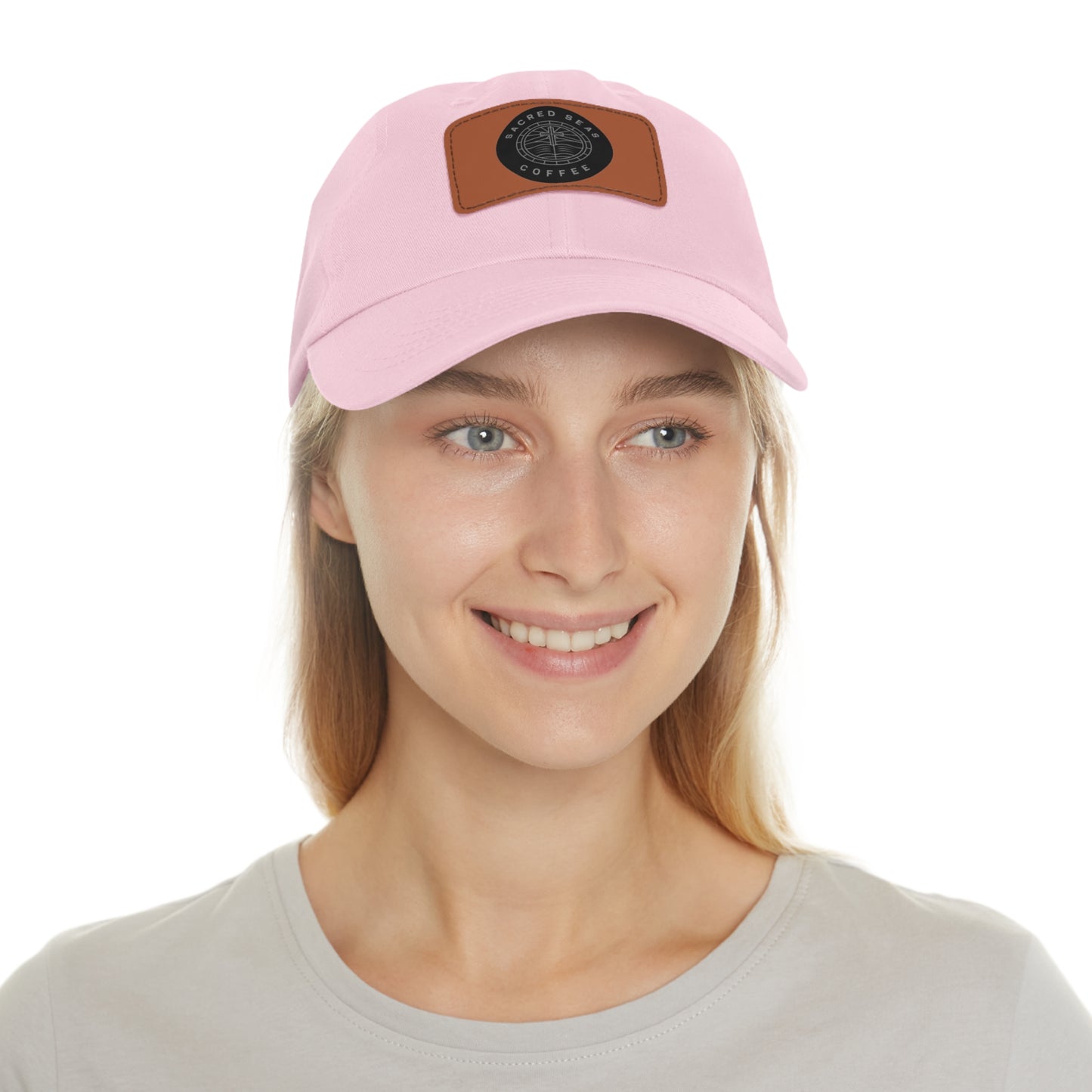 Stylish Hat with Leather Patch