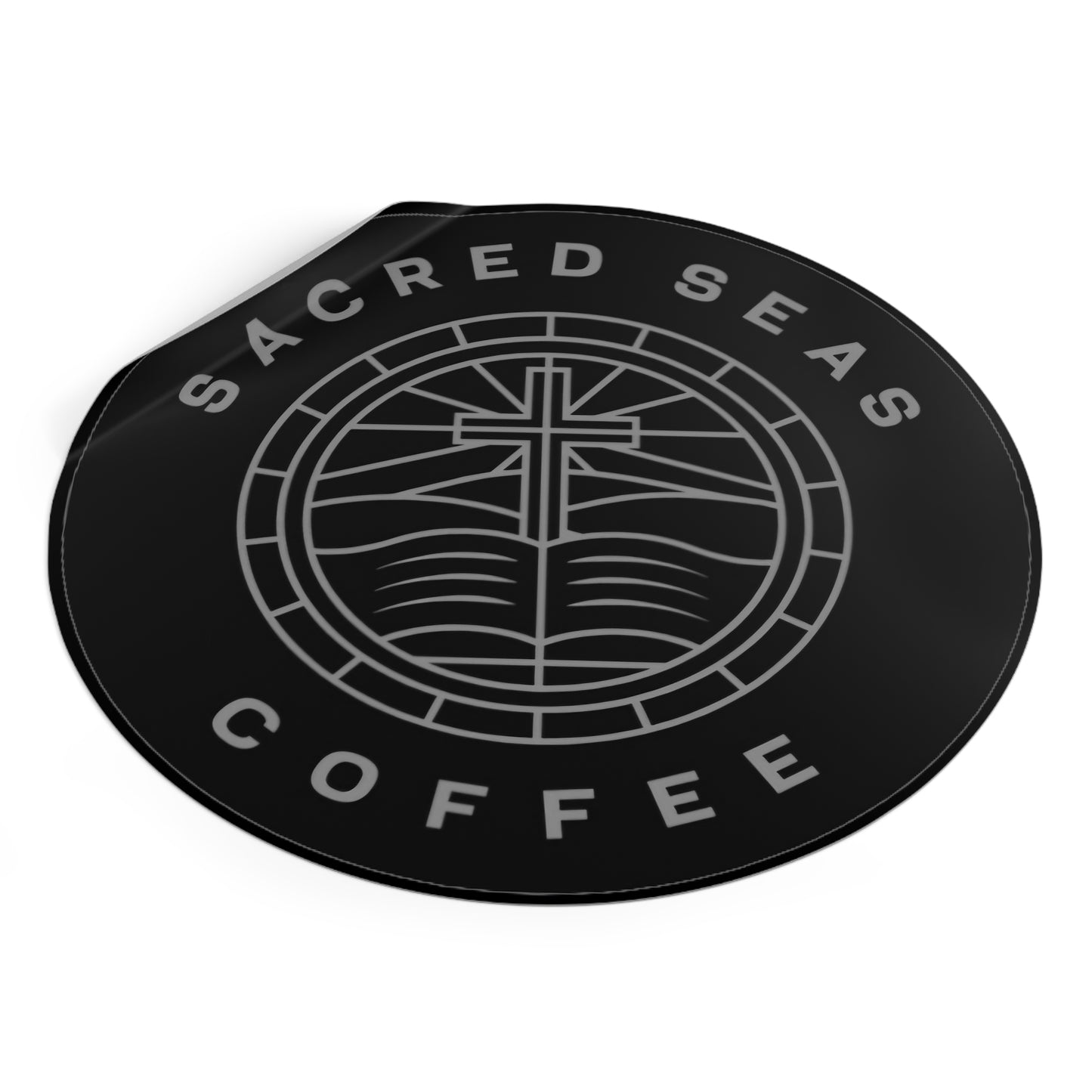 Sacred Seas Coffee Vinyl Stickers