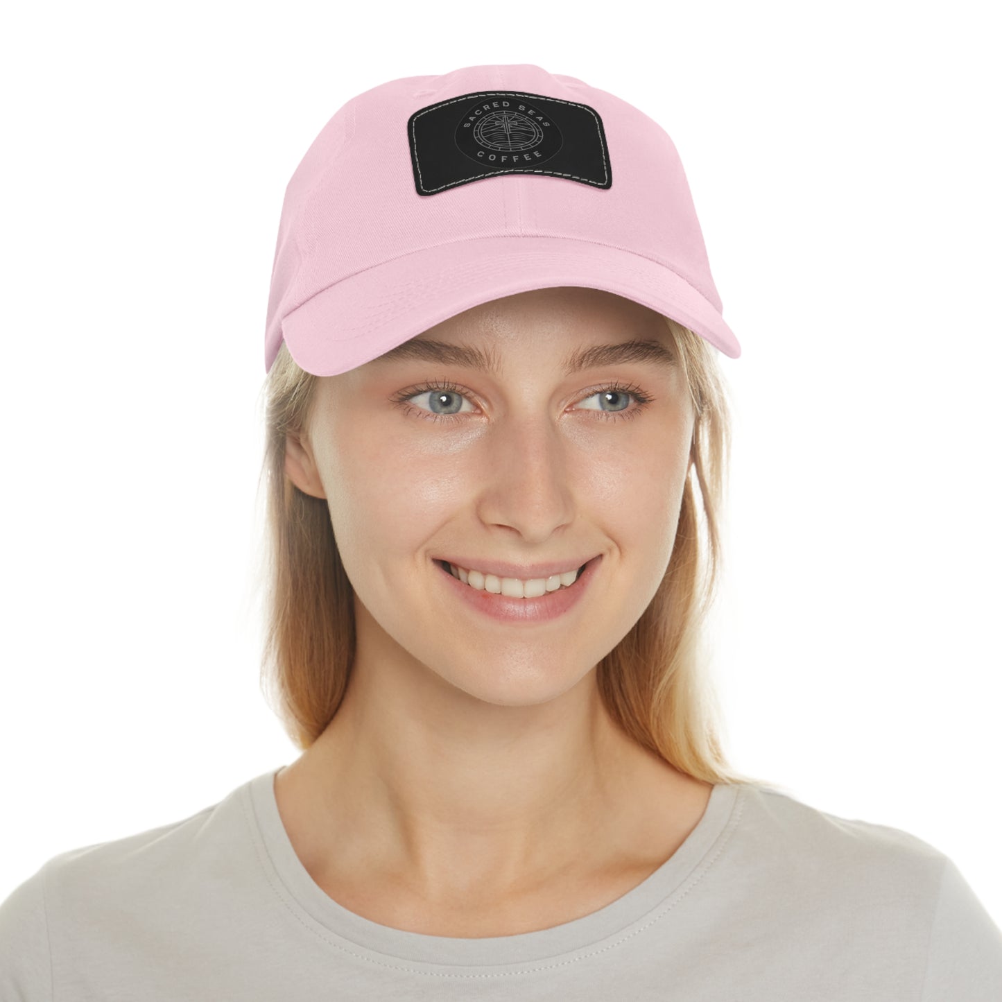 Stylish Hat with Leather Patch